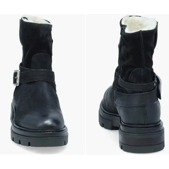 Miz Mooz Bonney Faux Shearling Lined Boots Sz EU40/US9-9.5